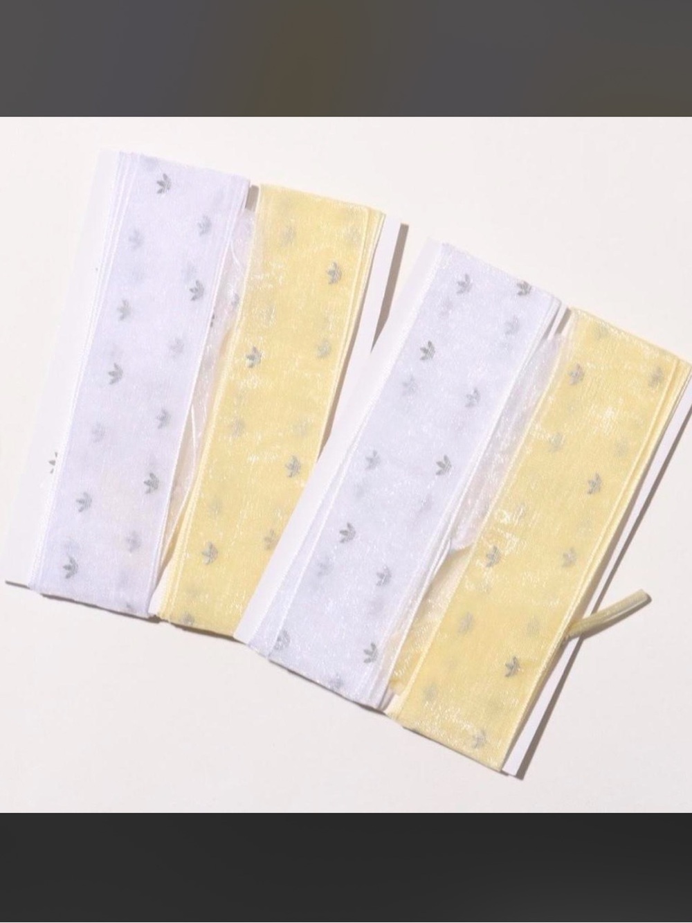 Adidas Japan | Sheer Ribbon Laces - White & Butter Yellow